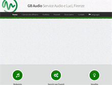 Tablet Screenshot of gbaudio.it