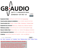 Tablet Screenshot of gbaudio.co.uk